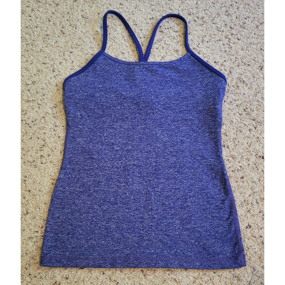 Lululemon Womens Size 6 Tank Top Purple Breathable Stretch Racerback Sportwear